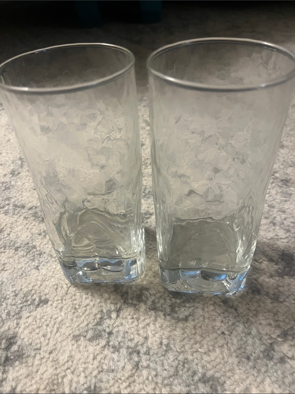 MCM Durobor Quartz Double Highball Glasses BELGIUM USED CONDITION set of 2
